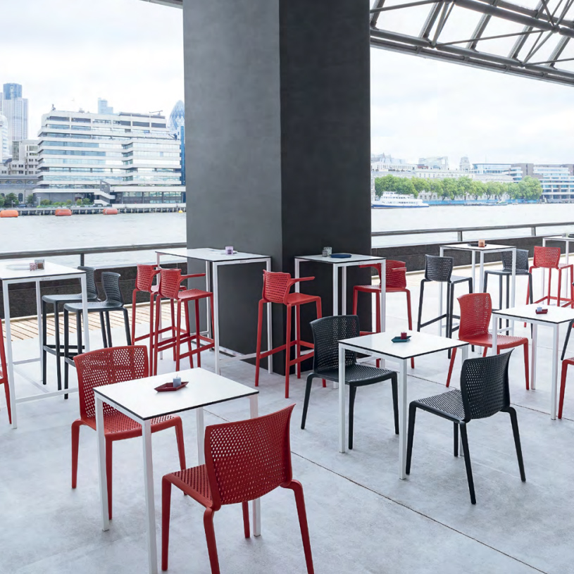 Plastová záhradná stolička Venice - Farba - kolekcia Venice: 21 tmavě modrá