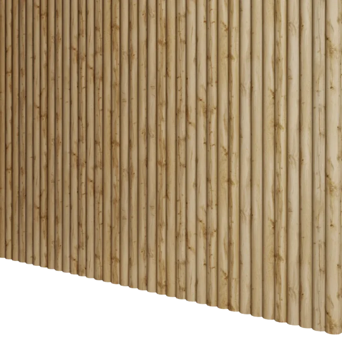 Designový panel s mikrolamelami, tvar Vag, dub Wotan, 12x275 cm