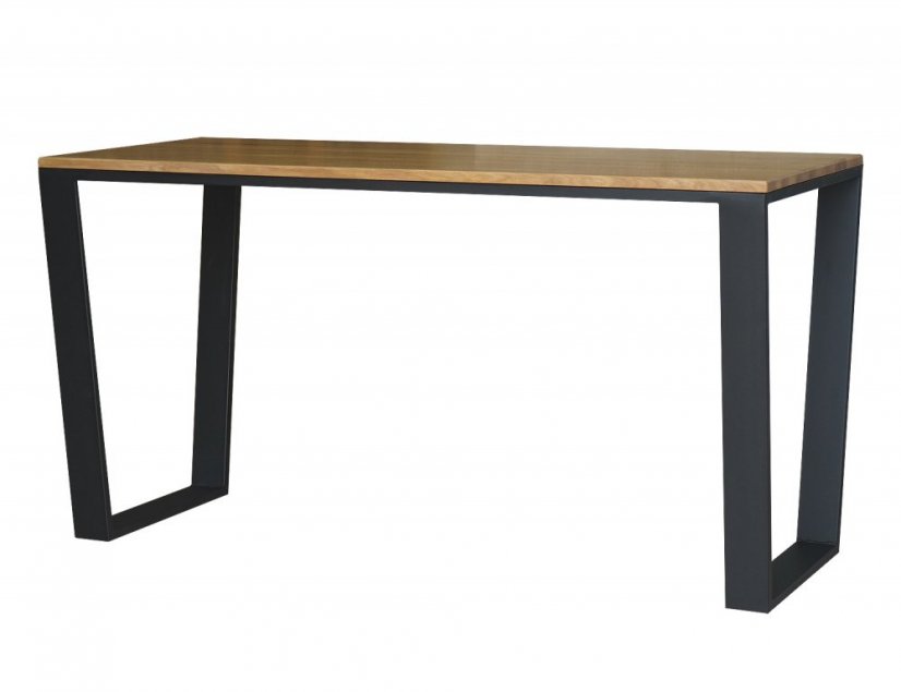 Podnožie k pracovnému stolu "V" s úzkym profilom - Pôdorysné rozmery konštrukcie: 1200 x 600