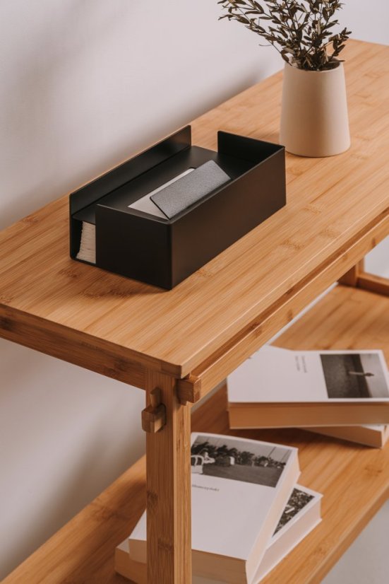 Kovový držiak na obrúsky Rimini - Farba: Pieskovo šedá, Veľkosť: M