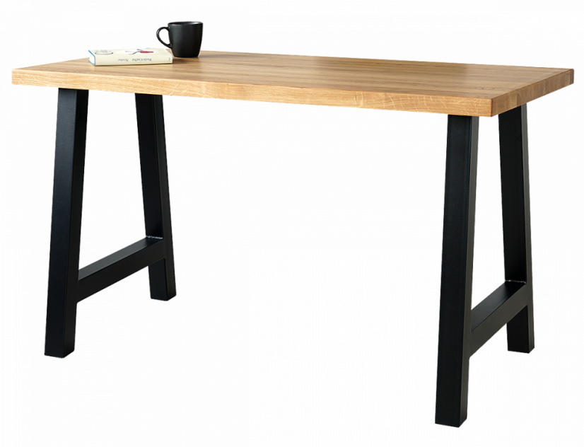 Pracovný stôl Genox s masívnou dubovou doskou