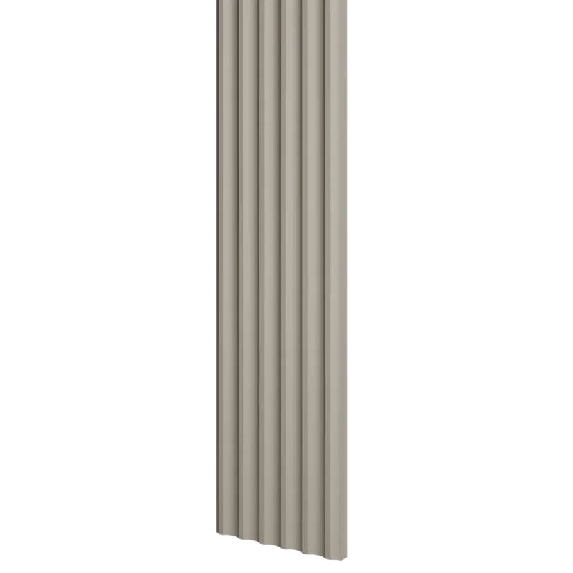 Designový panel s mikrolamelami, tvar Vik, pískově béžová, 12x275 cm