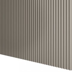 Designový panel s mikrolamelami, tvar Top, pískově béžová, 12x275 cm