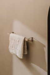 Kovový držák na ručníky Tallinn dvojitý černý