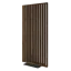 Samostatně stojící lamelová dělící stěna se základnou, kompletní sada, ořech