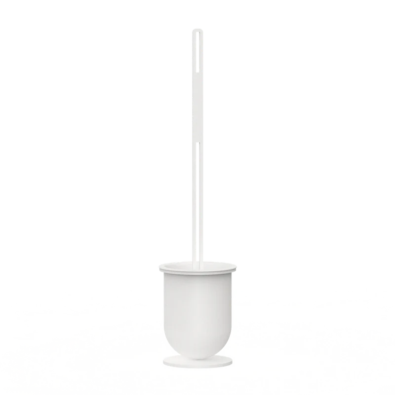 Kovový držiak so štetkou Lund - Farba: Biela