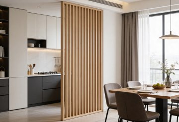 Otočné lamelové příčky: elegantní regulace soukromí i světla
