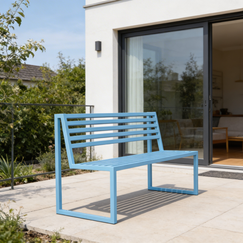Záhradná lavica Titus pastelová modrá