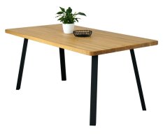 Jídelní stůl s masivní dubovou deskou Convex