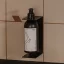 Kovový nástenný držiak s lahví a pumpičkou Palermo černý - Veľkosť: M