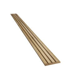Designový obkladový panel s lamelami MINI, dub Wotan, 12,3 x 275 cm