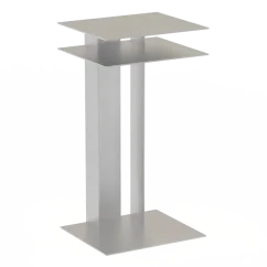 Odkladací stolík RAWW, prírodný hliník