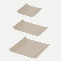 Hliníkový podnos Štokholm pieskovo šedý