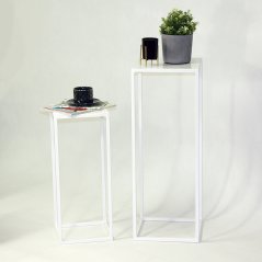 Odkladací stolík Alma / biely