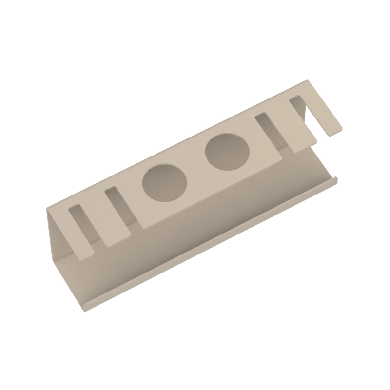 Kovový držiak na elektrické zubné kefky Sevilla - Farba: Pieskovo šedá, Veľkosť: M