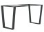 Podnožie k pracovnému stolu "V" s úzkym profilom - Pôdorysné rozmery konštrukcie: 1700 x 800