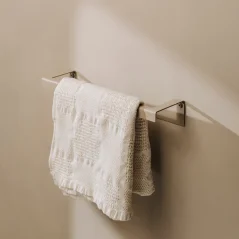 Kovový držák na ručníky Tallinn jednoduchý pískově šedý
