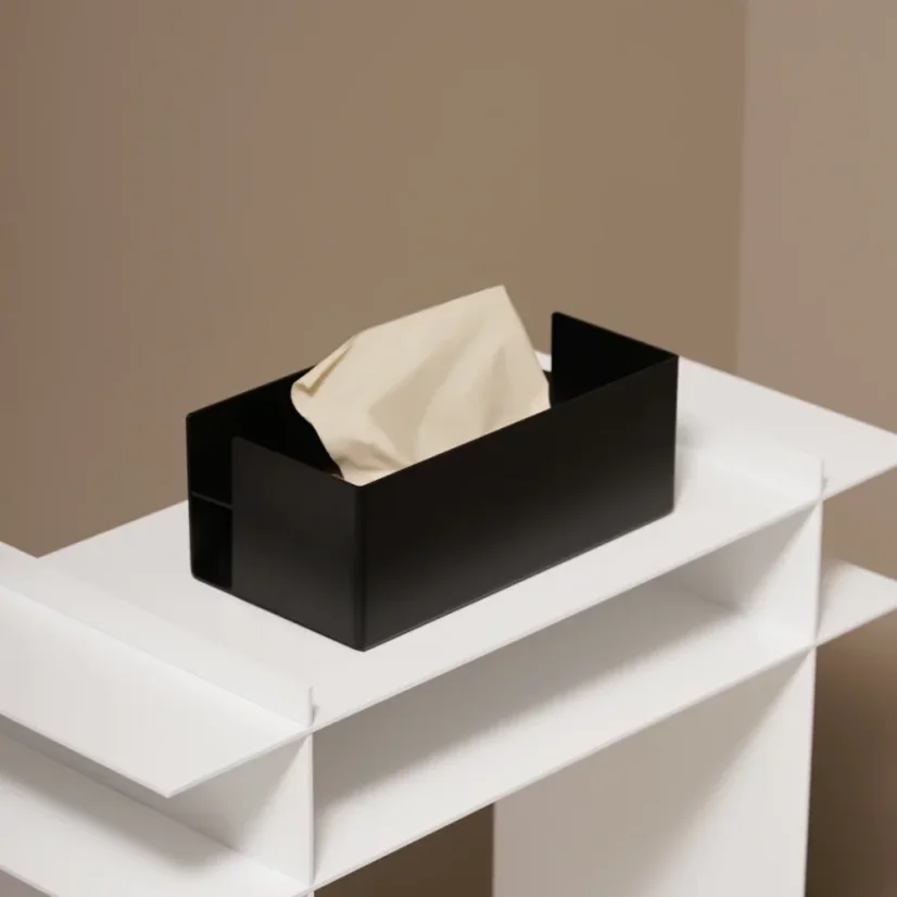 Kovový držiak na obrúsky Rimini - Farba: Pieskovo šedá, Veľkosť: M