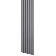 Designový panel s mikrolamelami, tvar Vik, grafit, 12x275 cm