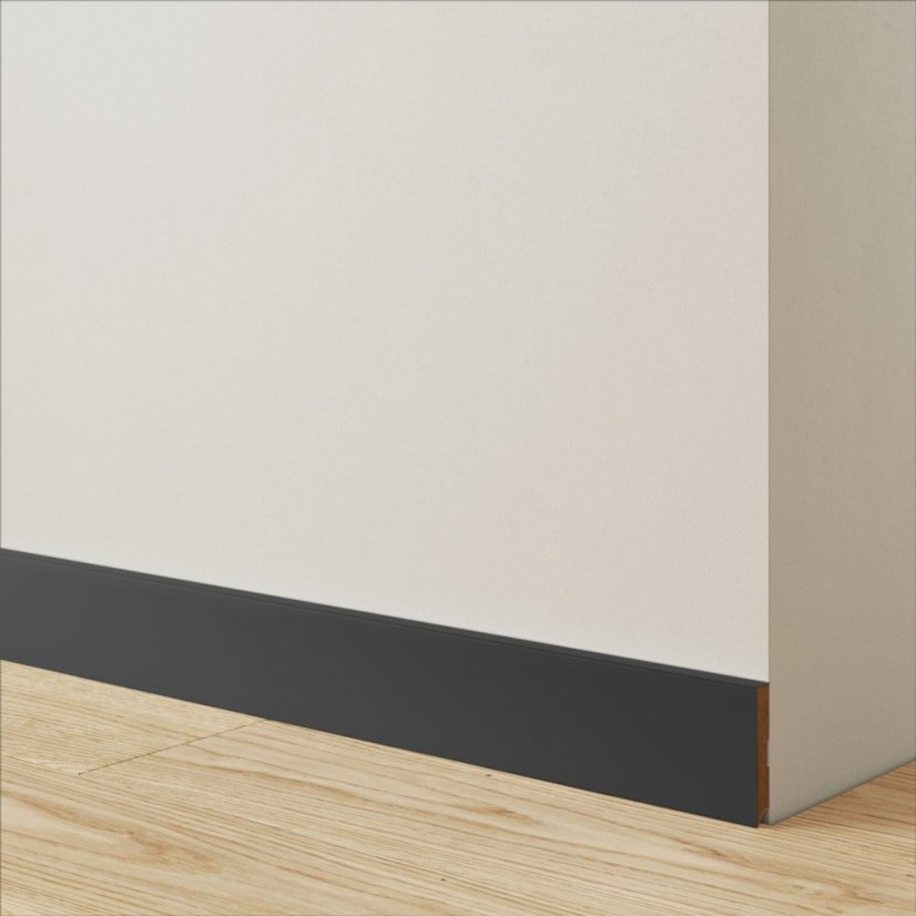 Soklová podlahová lišta, grafit, 2,75 m