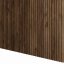 Designový panel s mikrolamelami, tvar Top, ořech, 12x275 cm