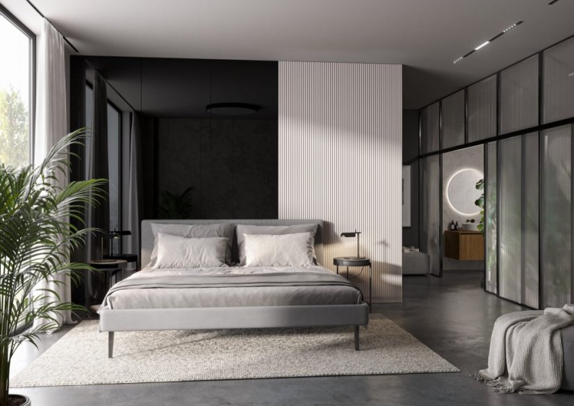 Designový panel s mikrolamelami, tvar Top, bílý mat, 12x275 cm