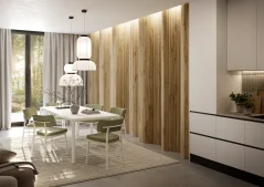 Obkladový panel PUZZLE pro zakřivené stěny, 4,6 x 275 cm, Dub Wotan