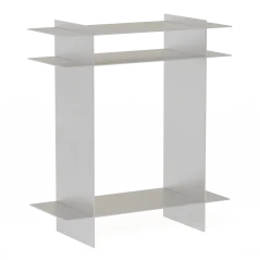 Odkládací stolek RAWW, přírodní hliník