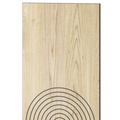 Designový obkladový panel s dubovou dýhou, vzor Kyoto, 60x275 cm