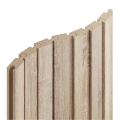 Obkladový panel PUZZLE pro zakřivené stěny, 4,6 x 275 cm, Dub Sonoma