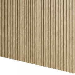 Designový panel s mikrolamelami, tvar Top, dub Evropský, 12x275 cm