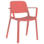 Plastová židle Duke s područkami - Barva - kolekce Duke: Hnědá