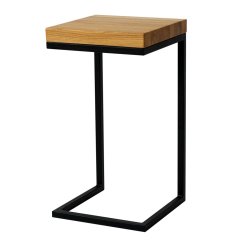 Odkladací stolík Dimo ​​s masívnou dubovou doskou