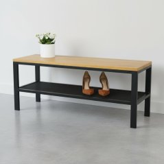 Botník Roland s masivní dubovou deskou