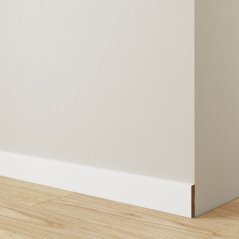 Soklová podlahová lišta, bílý mat, 2,75 m