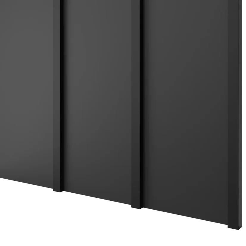 Designový obkladový panel Japandi, černý mat, 30x275 cm