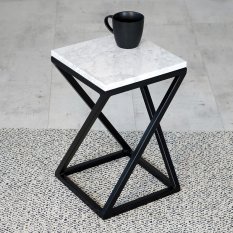 Odkládací stolek Venti s italským mramorem