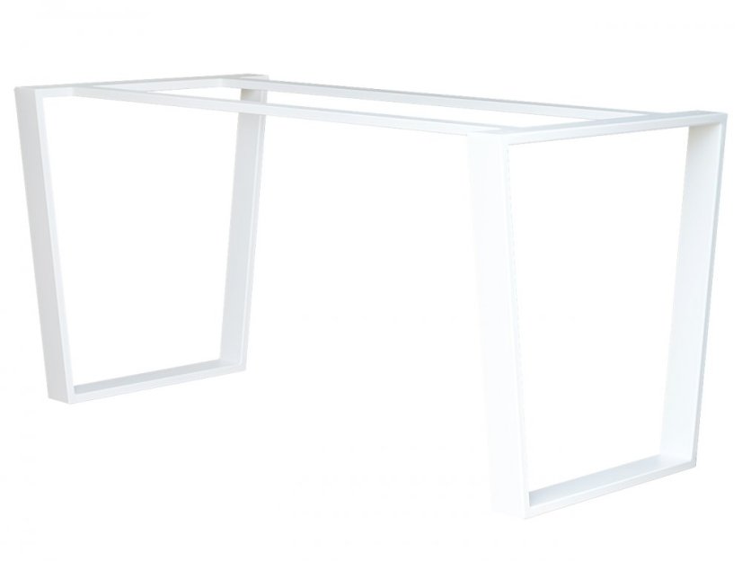 Podnožie k jedálenskému stolu "V" s podperami - Pôdorysné rozmery konštrukcie: 1300 x 600