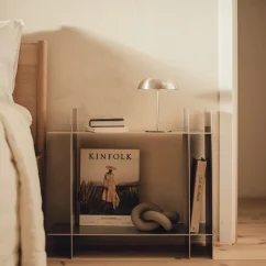 Odkladací stolík RAWW, prírodný hliník