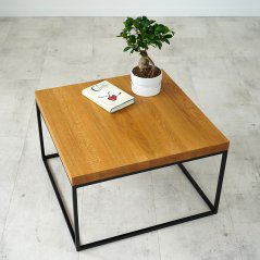 Konferenční stolek Björn s masivní dubovou deskou