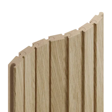 Panely pro zakřivené stěny Puzzle - Odstín lamely - Bílý mat