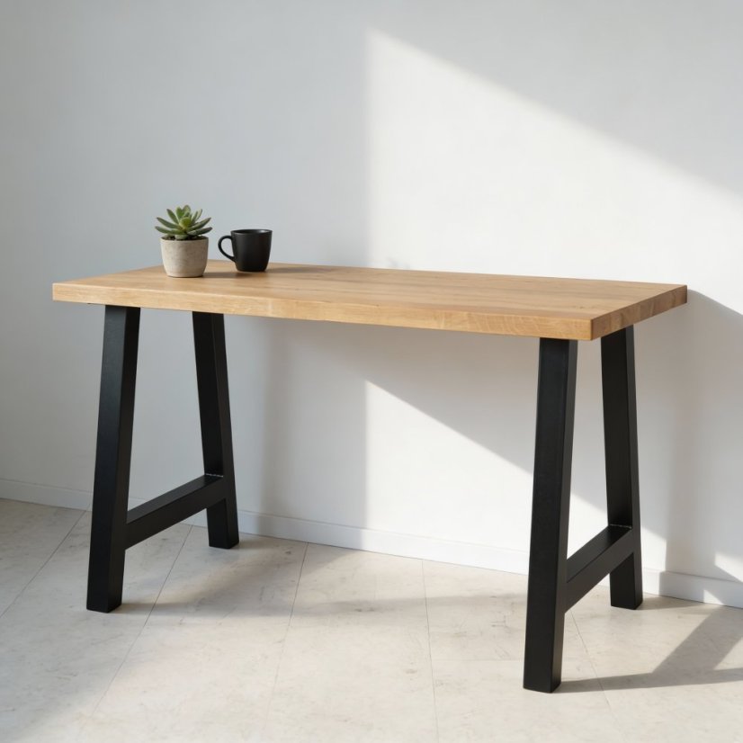 Pracovní stůl Genox s masivní dubovou deskou