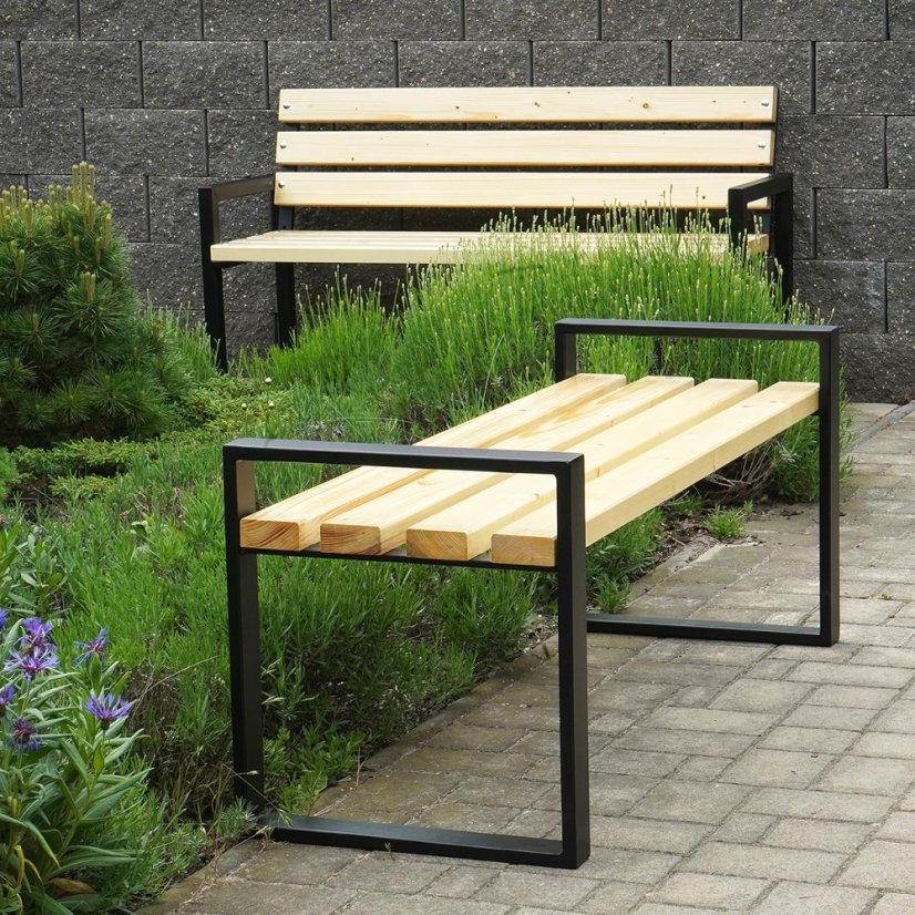 Zahradná lavica Brenda - Výber lazúry dreva: teak