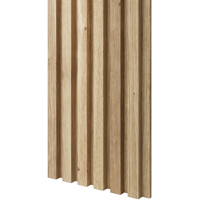 Akustický panel, podklad MDF deska, úzká lamela, celý panel - dubová dýha, 30x275 cm