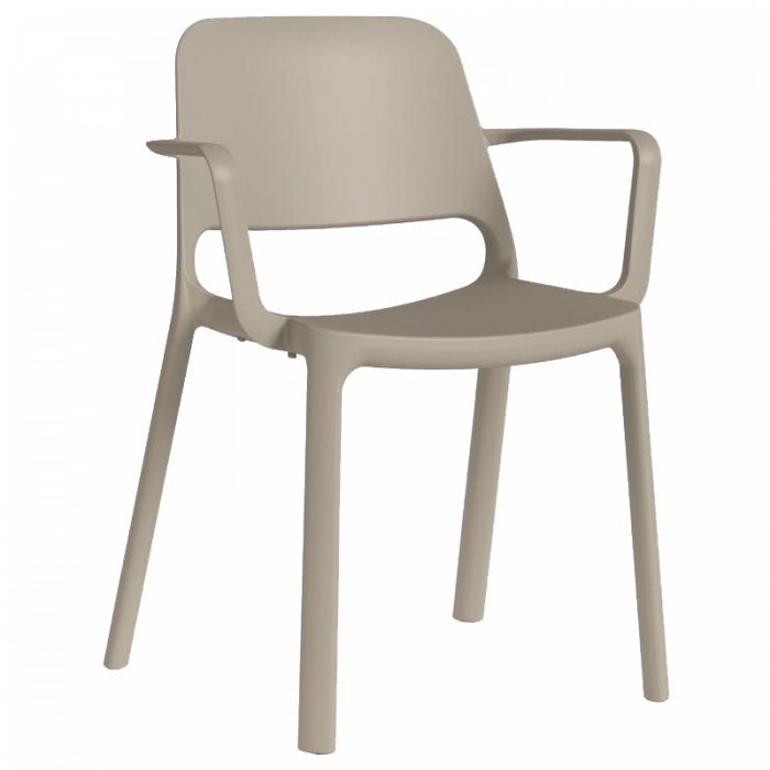 Plastová židle Duke s područkami - Barva - kolekce Duke: Písková