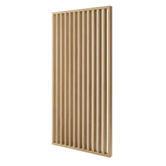 Lamelová dělící stěna, kompletní sada, výška a šířka dle výběru, dub Natura