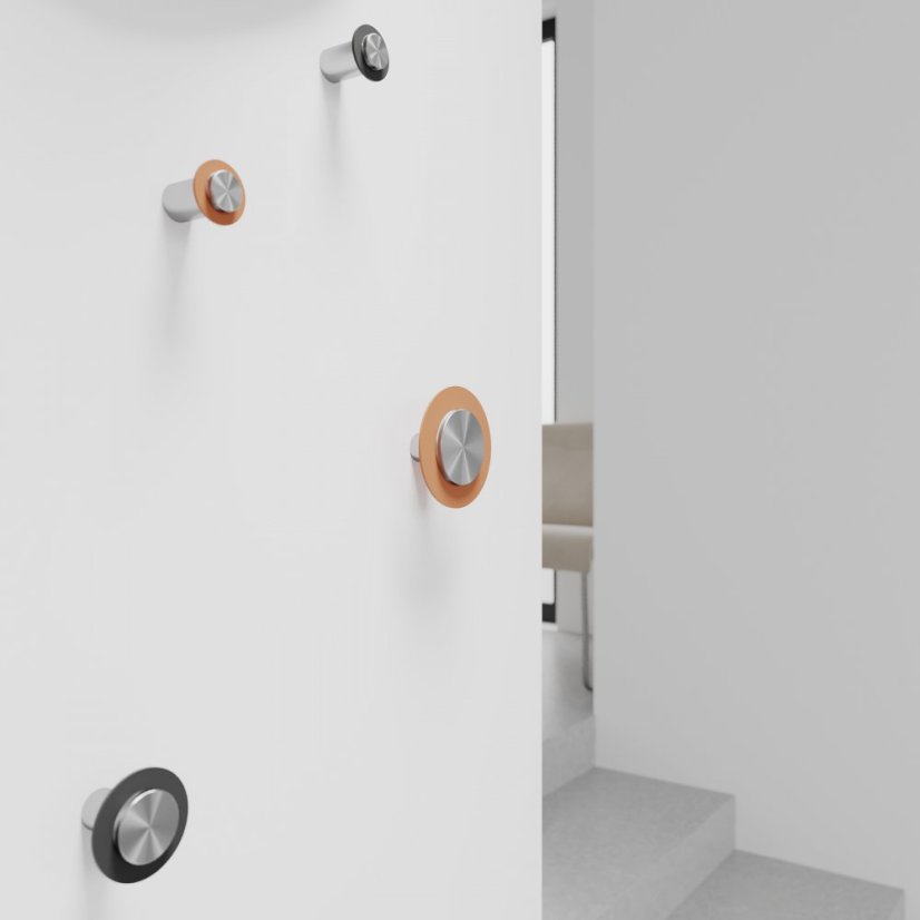 Designový kovový háček na oblečení Split