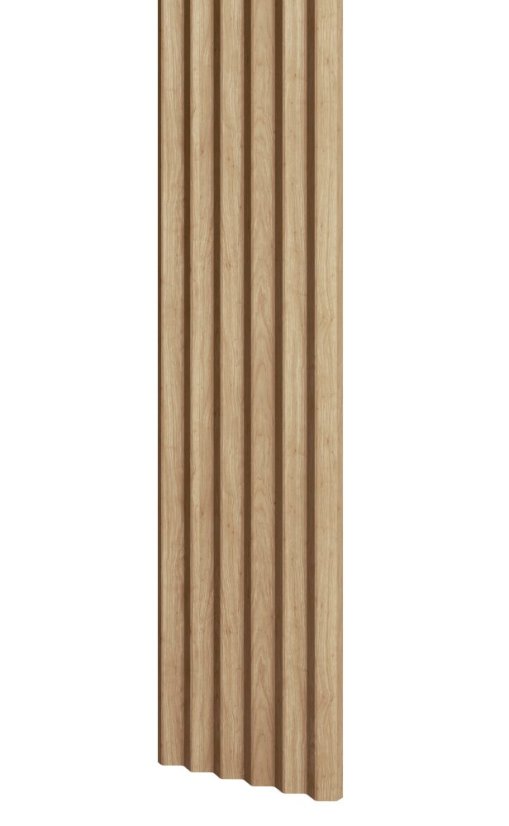 Designový panel s mikrolamelami, tvar Top, dub Natura, 12x275 cm