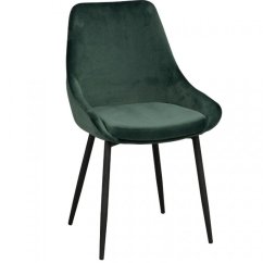 Zelená sametová jídelní židle ROWICO SIERRA