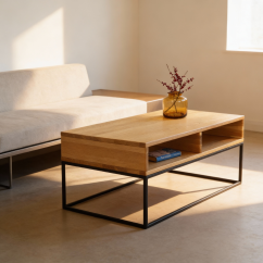 Konferenční stolek Duo z dubového masivu